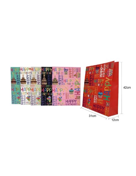 BOLSA DE REGALO 31*42*12CM 4MOD. (422243)