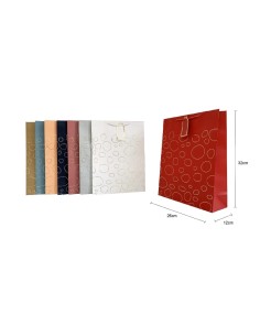 BOLSA DE REGALO 26X32X12CM SURT.COL. (422823)