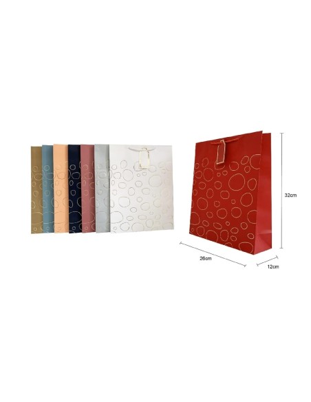 BOLSA DE REGALO 26X32X12CM SURT.COL. (422823)