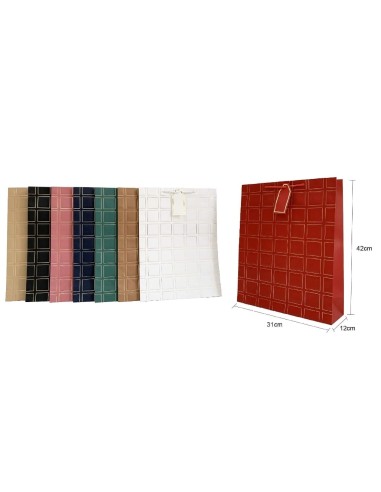 BOLSA DE REGALO 31X42X12CM SURT.COL. (423028)