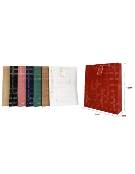 BOLSA DE REGALO 31X42X12CM SURT.COL. (423028)