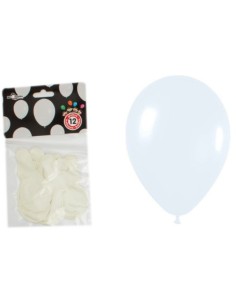 B/S 12 GLOBOS BLANCOS