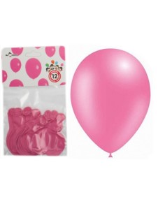 B/S 12 GLOBOS ROSA BABY
