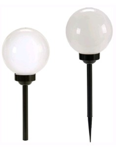 BALIZA SOLAR PLASTICO BOLA 15CM