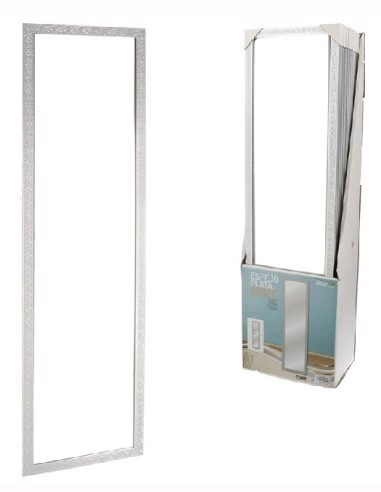 ESPEJO BRIGHT 127X35CM - PLATA