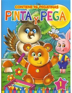 LIBRO PINTA Y PEGA 4 SURT