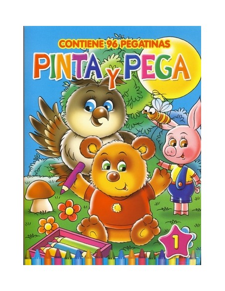 LIBRO PINTA Y PEGA 4 SURT