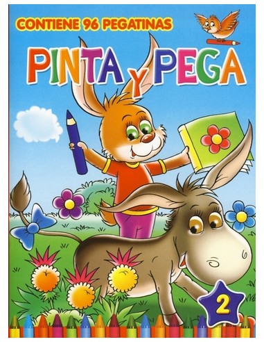 LIBRO PINTA Y PEGA 4 SURT