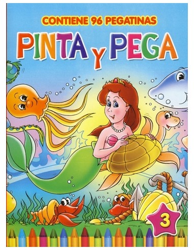 LIBRO PINTA Y PEGA 4 SURT
