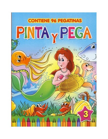 LIBRO PINTA Y PEGA 4 SURT