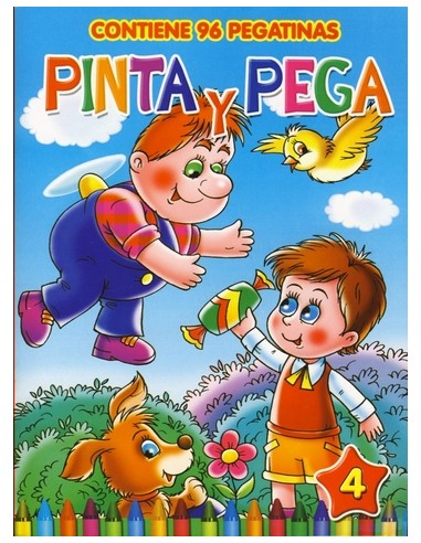 LIBRO PINTA Y PEGA 4 SURT