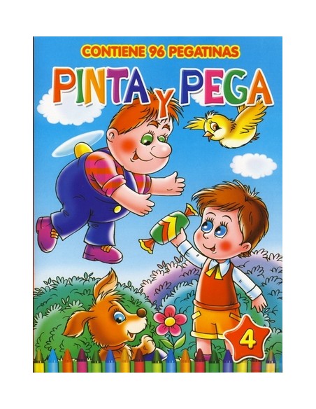 LIBRO PINTA Y PEGA 4 SURT