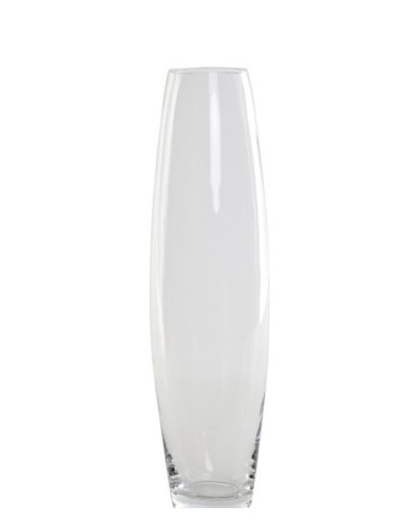 JARRON CRISTAL 10X10X40 TRANSPARENTE