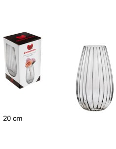 FLORERO CRISTAL RALLADO 20CM