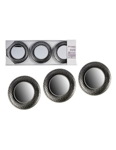 JGO 3 ESPEJOS NEGRO/PLATA