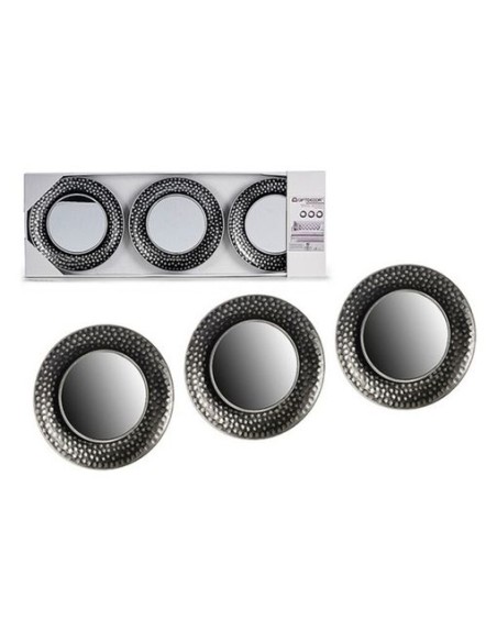 JGO 3 ESPEJOS NEGRO/PLATA