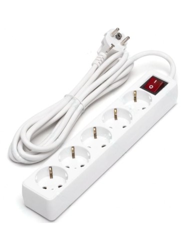 REGLETA ALEMANA 5 VIAS 3M CON INTERRUPTOR
