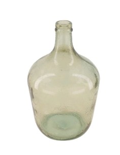 BOTELLA VIDRIO RECICLADO 18x30cm VERDE