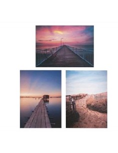 CUADRO CAMINO DECORACION 3 SURT 50X70 CM