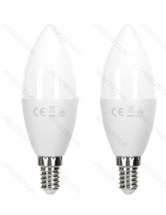 BOMBILLA LED C37 11W 6500K 1060lm E14 2pcs