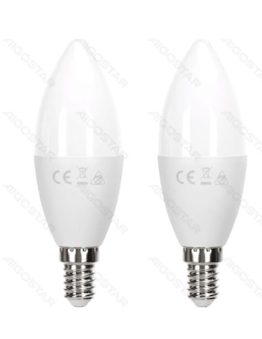 BOMBILLA LED C37 11W 6500K 1060lm E14 2pcs