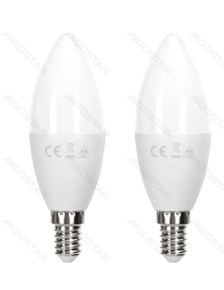 BOMBILLA LED C37 11W 6500K 1060lm E14 2pcs
