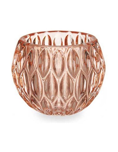 PORTAVELAS HEXAGONO PEQUEÑO COBRE