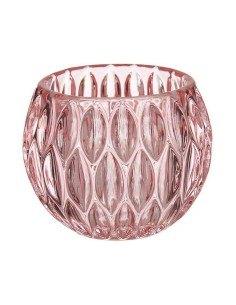 PORTAVELAS HEXAGONO PEQUEÑO ROSA CLARO