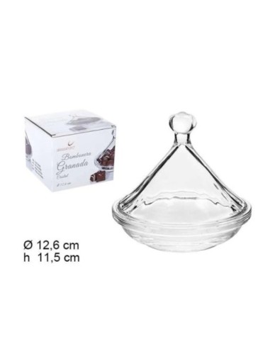 BOMBONERA CRISTAL GRANADA 12,6X11,5CM