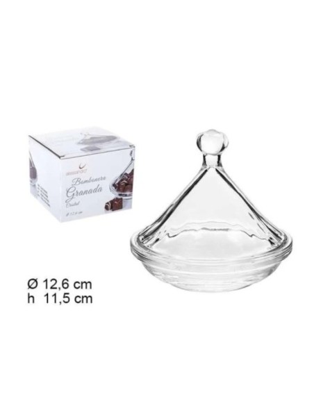 BOMBONERA CRISTAL GRANADA 12,6X11,5CM