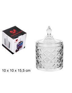 BOMBONERA CRISTAL ROMA 10X15,5CM