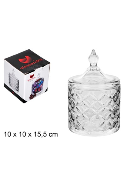 BOMBONERA CRISTAL ROMA 10X15,5CM