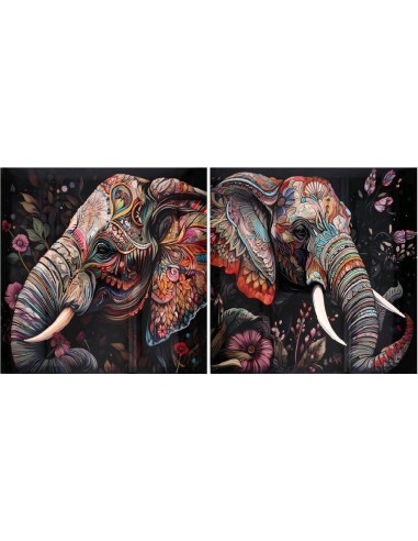 CANVAS ALTO BRILLO ELEFANTE 2 SURT 50X50X1,8 CM