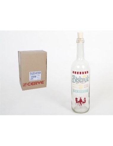 BOTELLA 75CL DE CRISTAL TAPON ROSCA