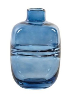 JARRON CRISTAL 12X12X18 12 AZUL