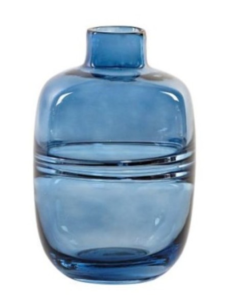 JARRON CRISTAL 12X12X18 12 AZUL