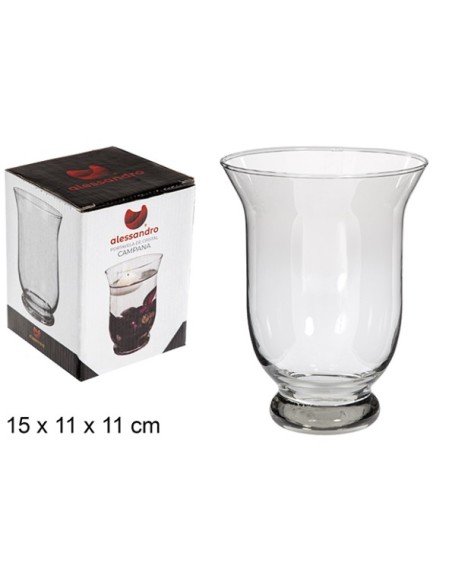 PORTAVELA CRISTAL CAMPANA 15CM