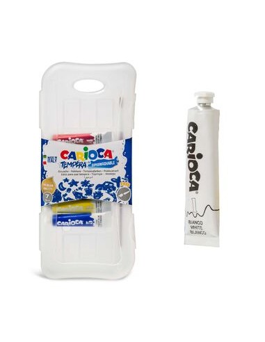 TEMPERA 7UND TUBOS + PINCEL CARIOCA