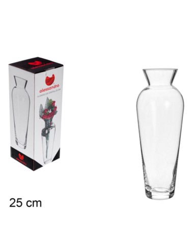 FLORERO CRISTAL 9X25CM