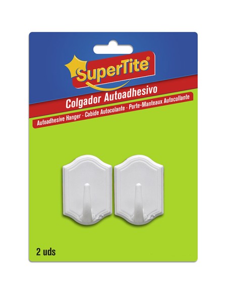 COLGADOR BLANCO ADH,Blister 2uds(12/144)