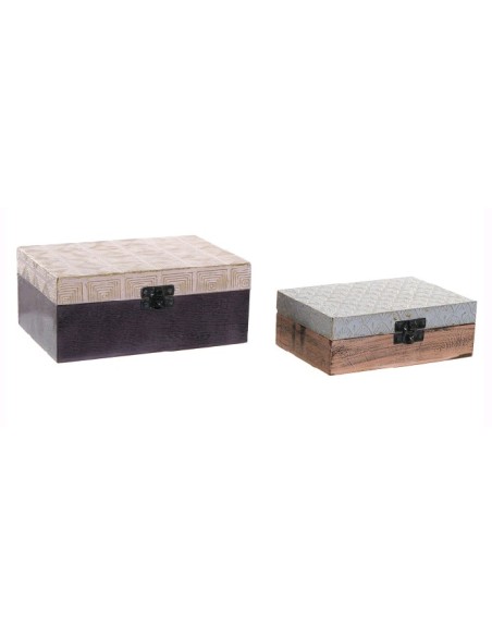 CAJA SET 2 MANGO LATON 18.5X13X8