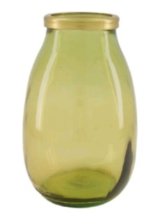 JARRON  VIDRIO RECICLADO 18x28cm