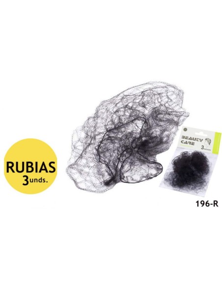 RED INVISIBLE RUBIA (3-UNDS) (