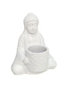 MACETERO BUDA BLANCO 24X20X28,5 CM