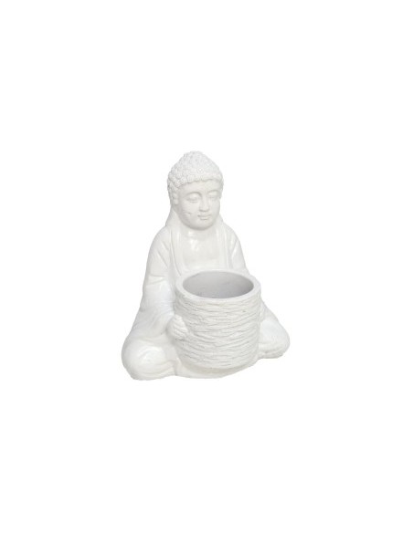 MACETERO BUDA BLANCO 24X20X28,5 CM