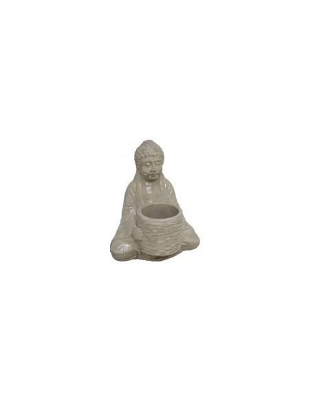 MACETERO BUDA GRIS 24X20X28,5 CM