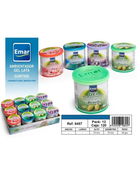 AMBIENTADOR GEL LATA SURTIDO