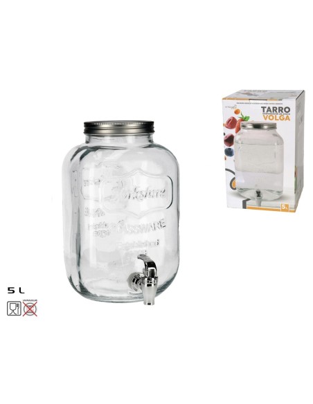 TARRO DISPENSADOR VOLGA C/GRIFO 5 L