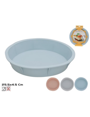 MOLDE SILICONA TARTA DIA 25.5X4.5 CM