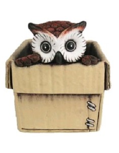 MACETERO BUHO CAJA 14,5x14,5x16,5 cm.